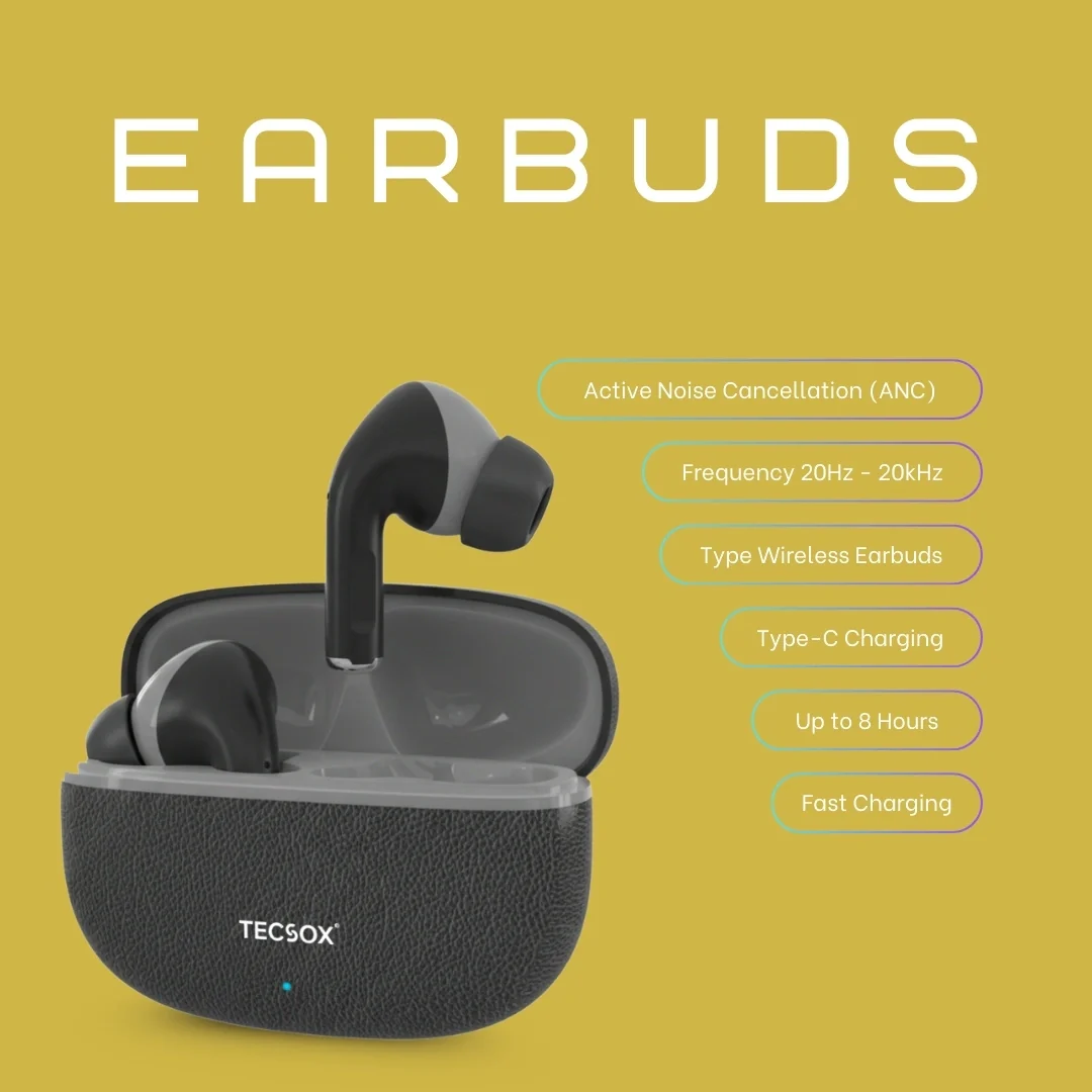 TecSox Neo771 Bluetooth Earbud With Deep Bass & Comfortable Fit | IPX Water Resistant - Image 9
