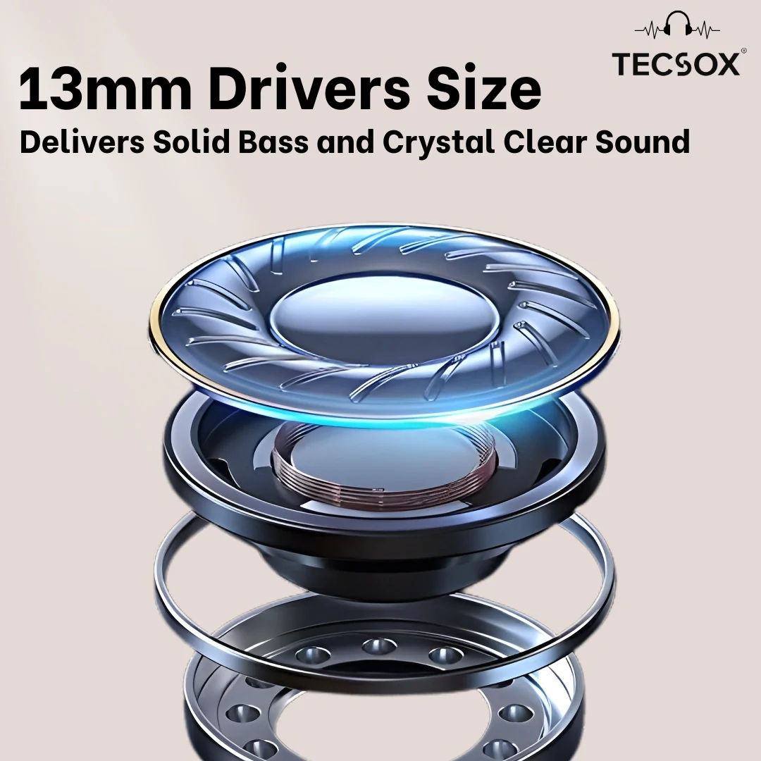 TecSox Neo861 Bluetooth Earbud With Deep Bass | IPX Water Resistant - Image 20