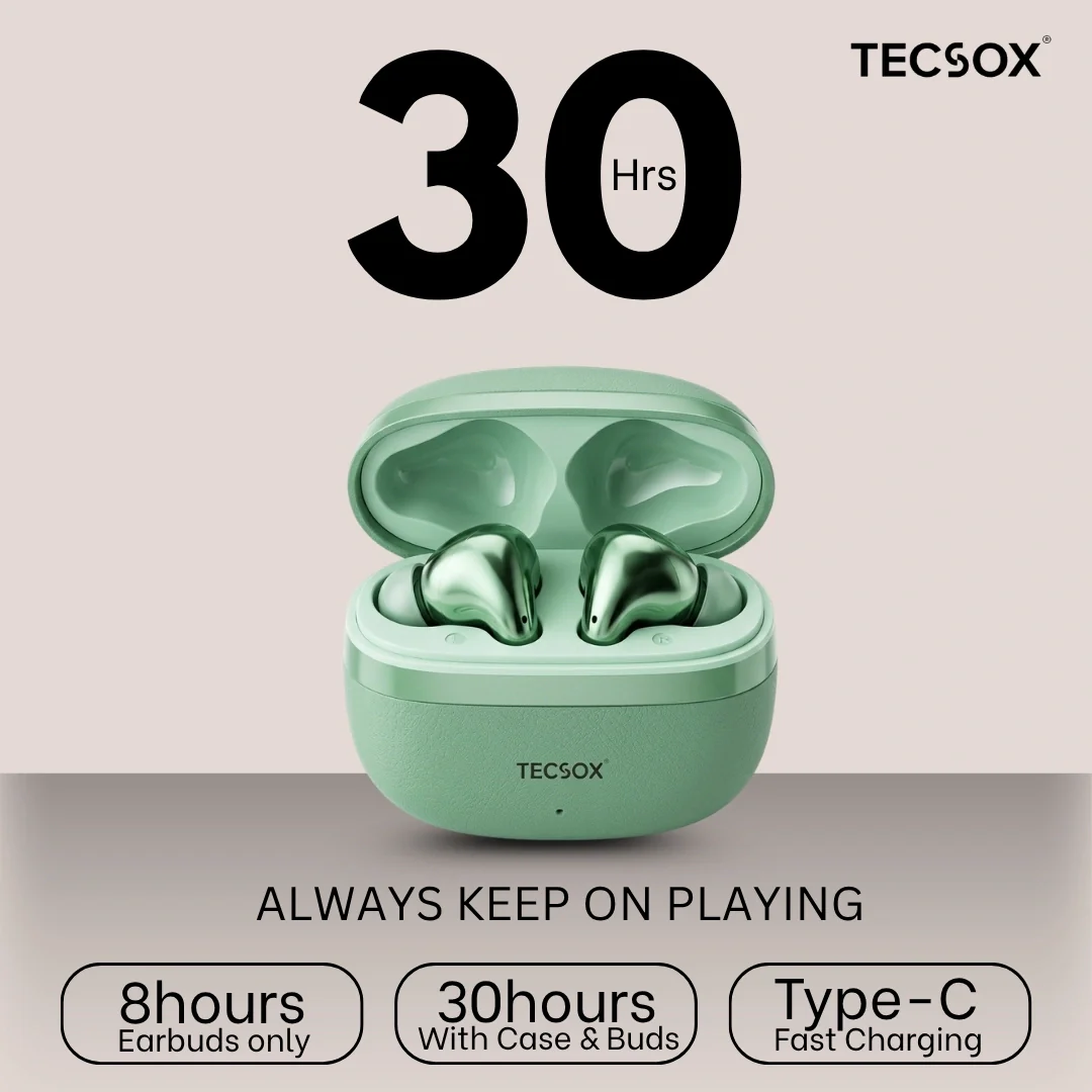 TecSox Neo861 Bluetooth Earbud With Deep Bass | IPX Water Resistant - Image 21