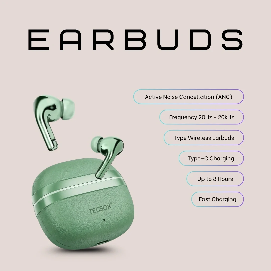 TecSox Neo861 Bluetooth Earbud With Deep Bass | IPX Water Resistant - Image 22