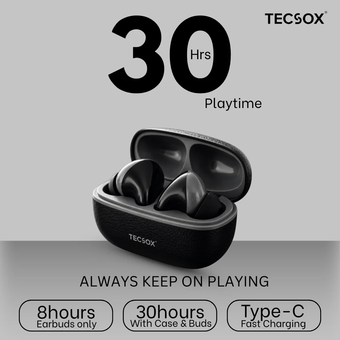 TecSox Neo861 Bluetooth Earbud With Deep Bass | IPX Water Resistant - Image 27
