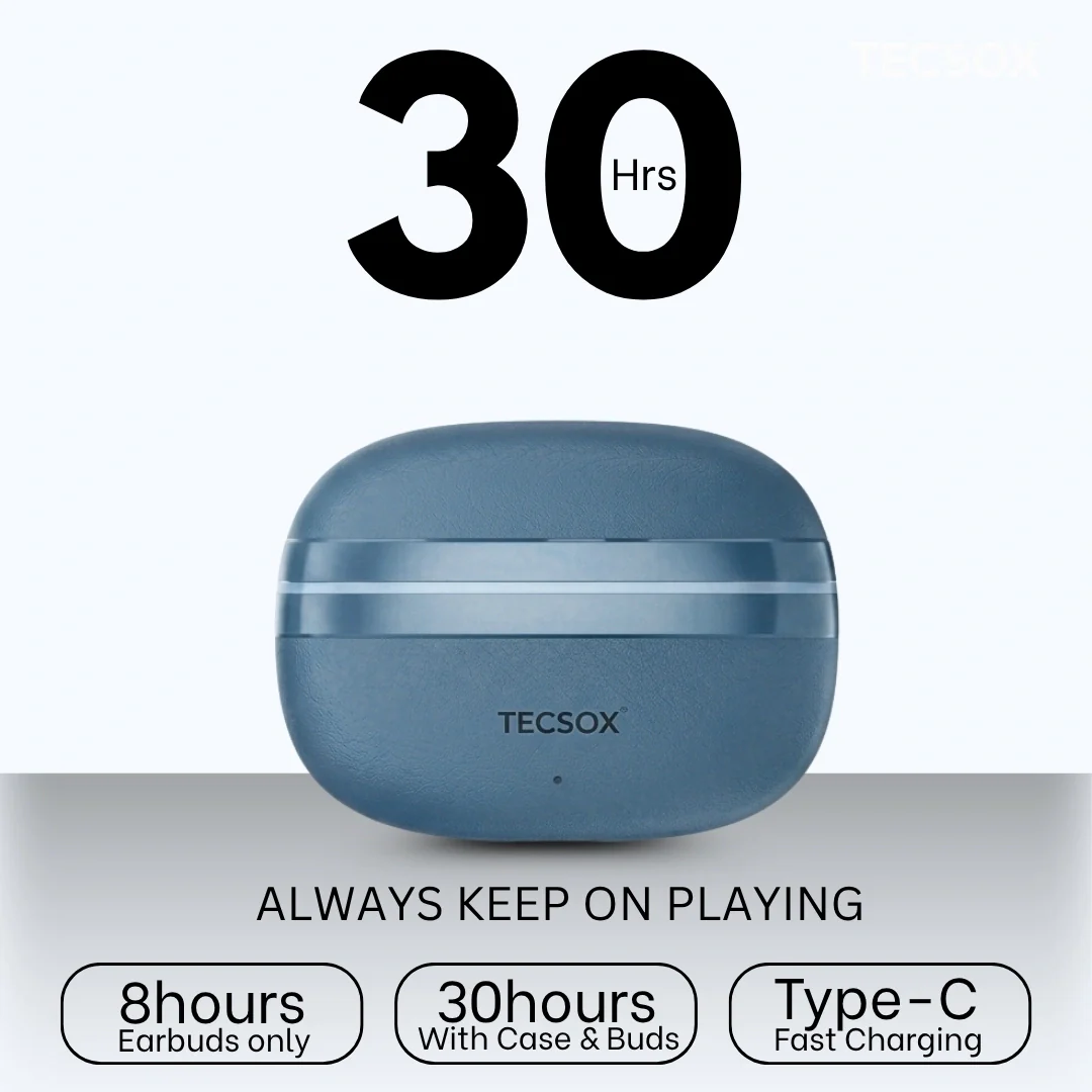 TecSox Neo861 Bluetooth Earbud With Deep Bass | IPX Water Resistant - Image 5