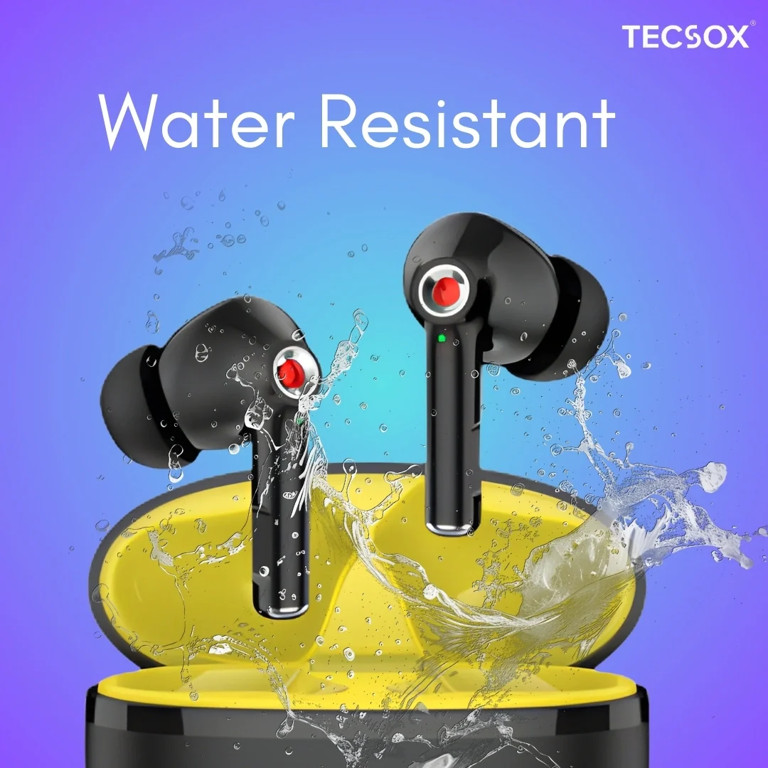 TecSox Omega 201 Wireless Earbud With Deep Bass & Comfortable Fit | IPX Water Resistant - Image 12