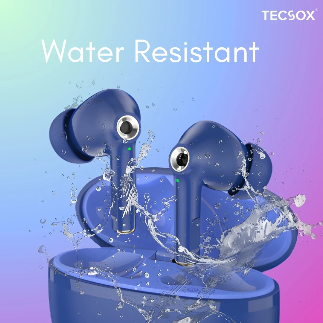 TecSox Omega 201 Wireless Earbud With Deep Bass & Comfortable Fit | IPX Water Resistant - Image 31