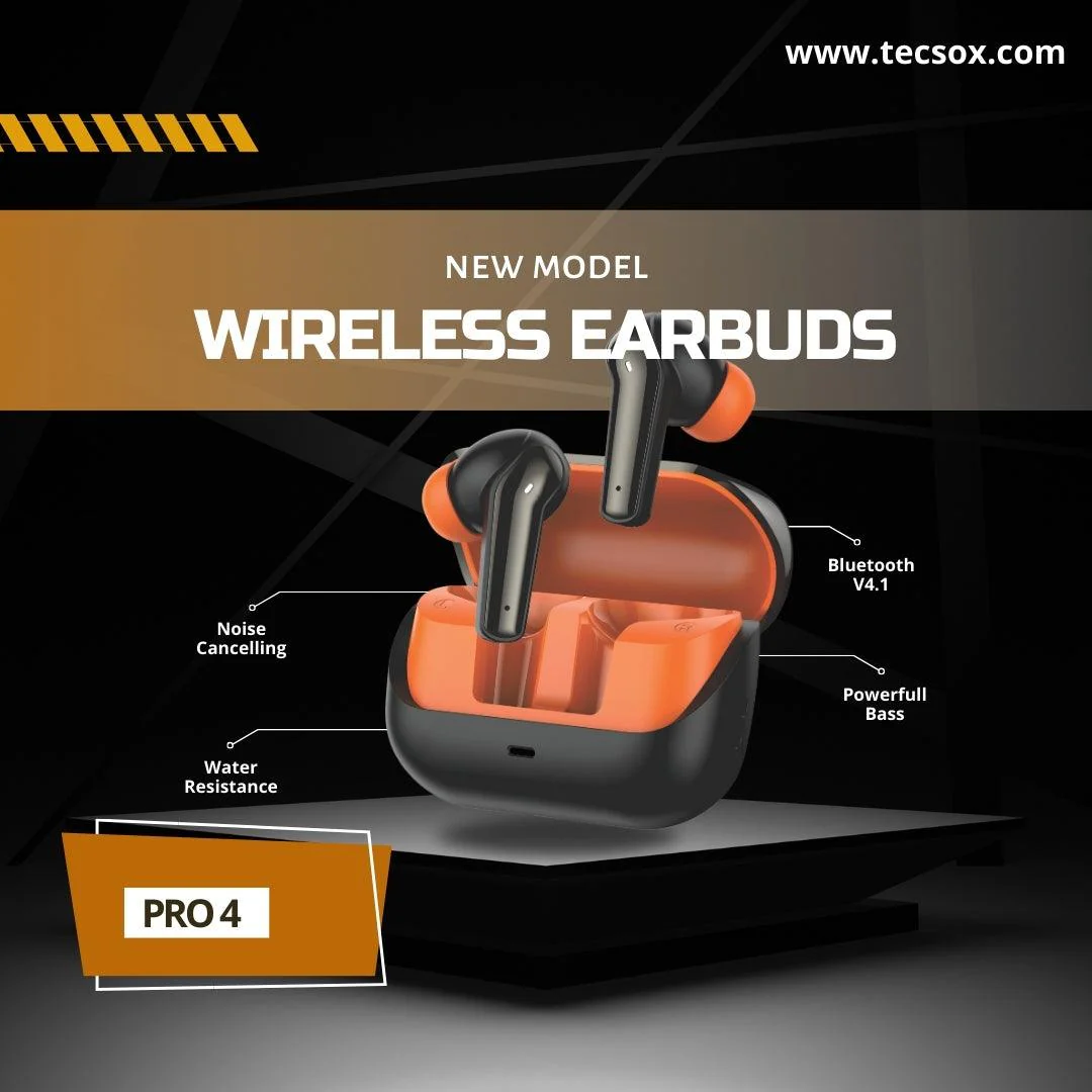 Buy TecSox Pro 4 Wireless Earbud With Comfortable Fit - Image 5