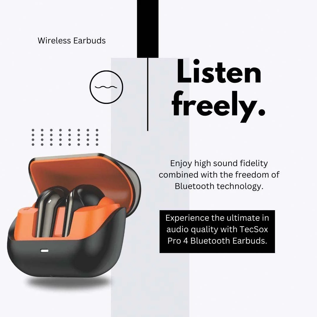 Buy TecSox Pro 4 Wireless Earbud With Comfortable Fit - Image 6