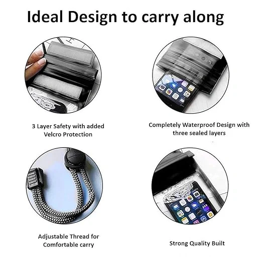 TecSox PVC Rain Protection Cover for 7 inches | Phone Pouch - Image 2