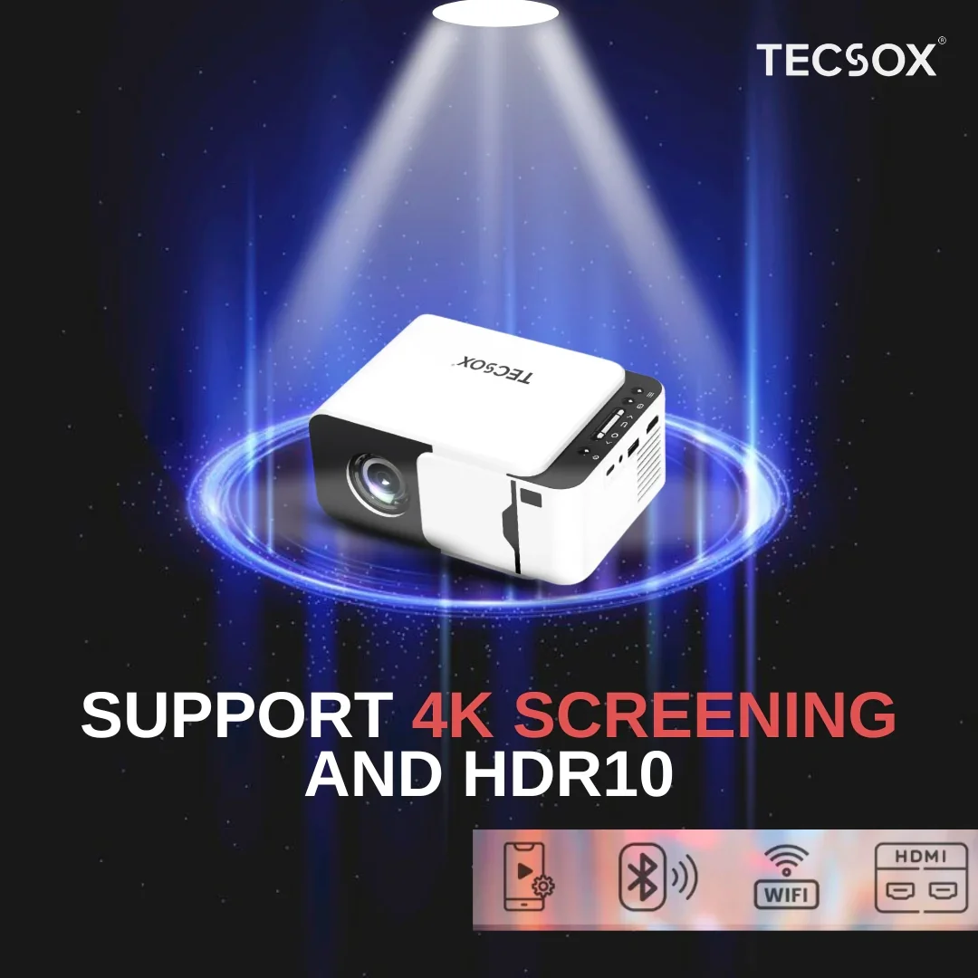 TecSox Revo Projector Online | 4K Video | Android 13 | Under ₹7000 - Image 11