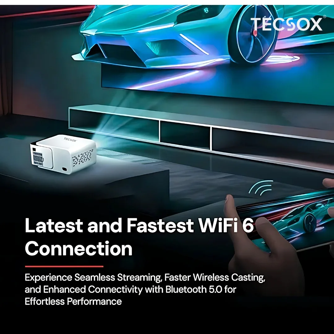 TecSox Revo Projector Online | 4K Video | Android 13 | Under ₹7000 - Image 13