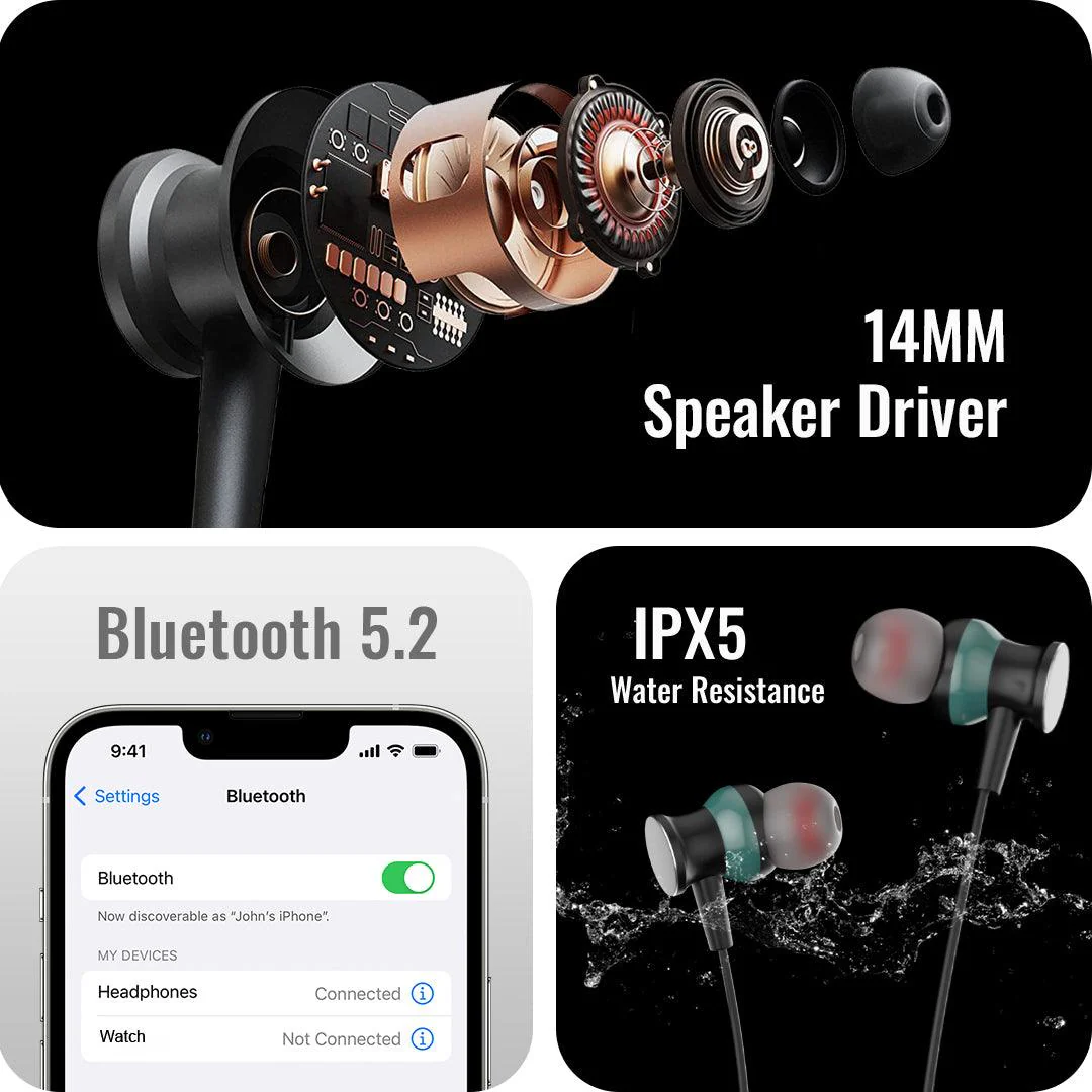 Order TecSox Roar Neckband with 14mm Sound Driver Inside - Image 3