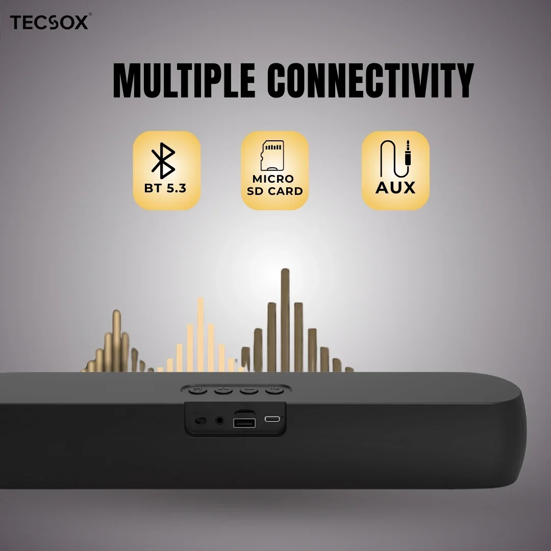 TecSox Soniq Series M1 | Speaker with 12watt & Powerful Bass - Image 4