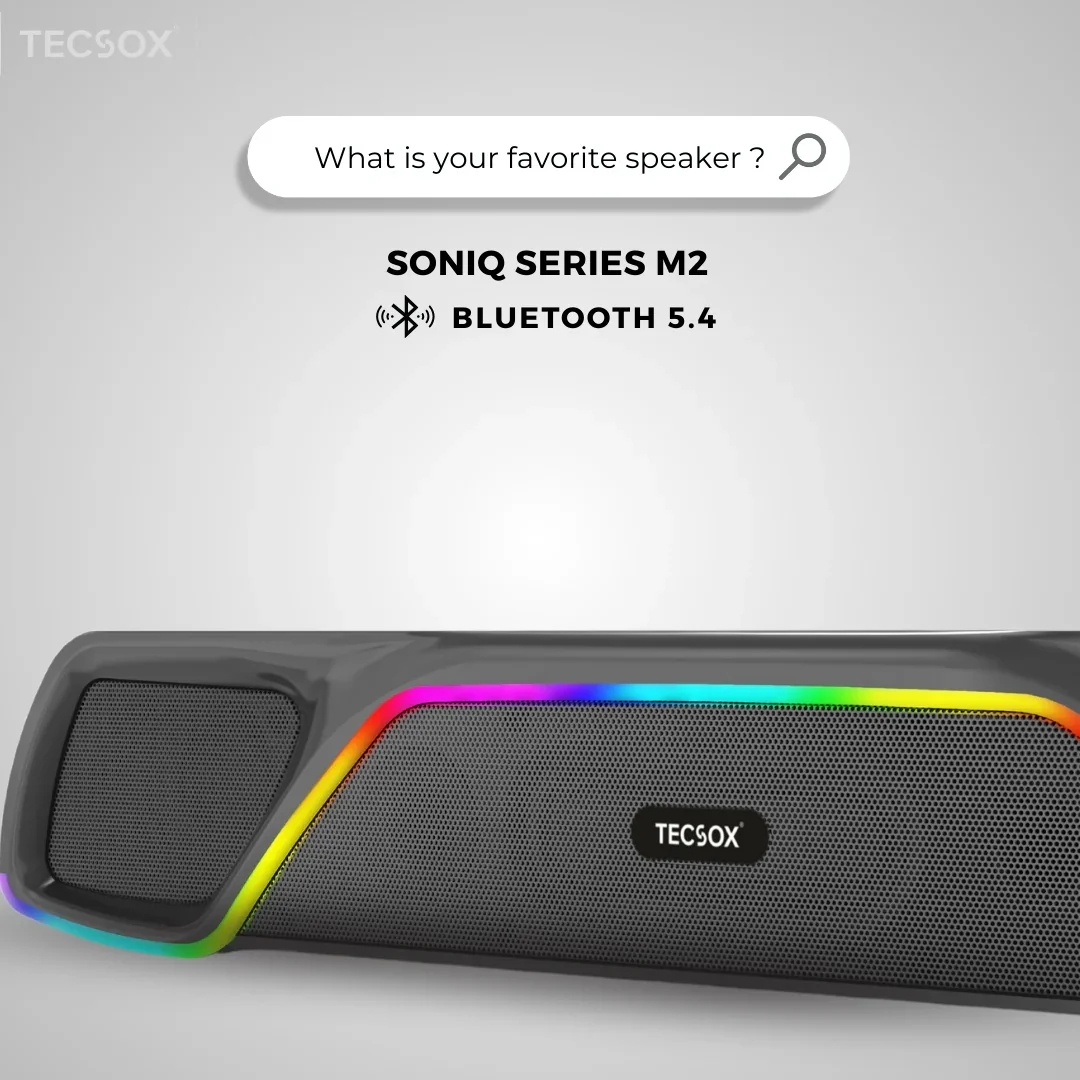 TecSox Soniq Series M2 | Speaker with 24watt & Powerful Bass - Image 3