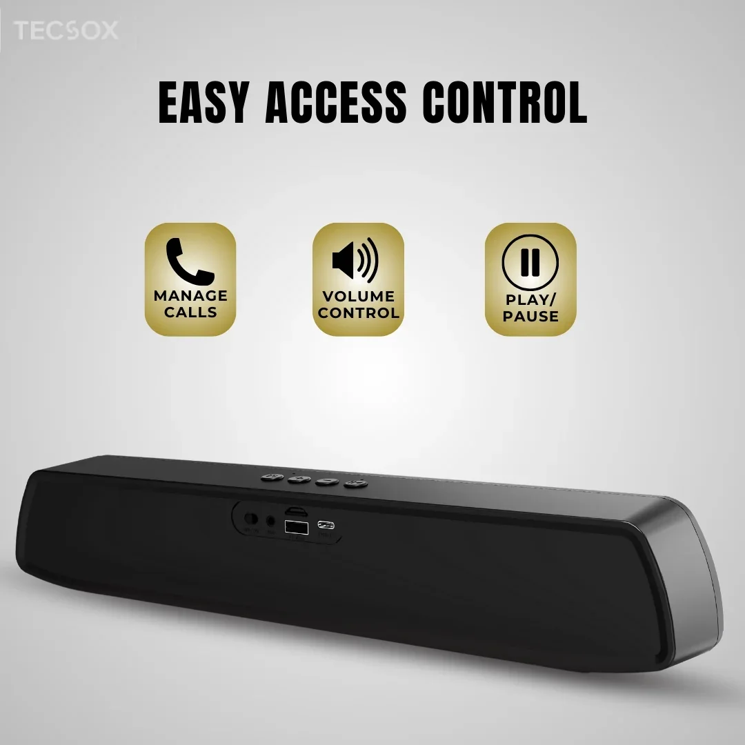 TecSox Soniq Series M2 | Speaker with 24watt & Powerful Bass - Image 5