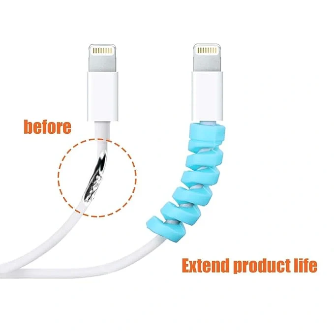 TecSox Spiral Cable Charger Protector | All Types of Wires - Image 4