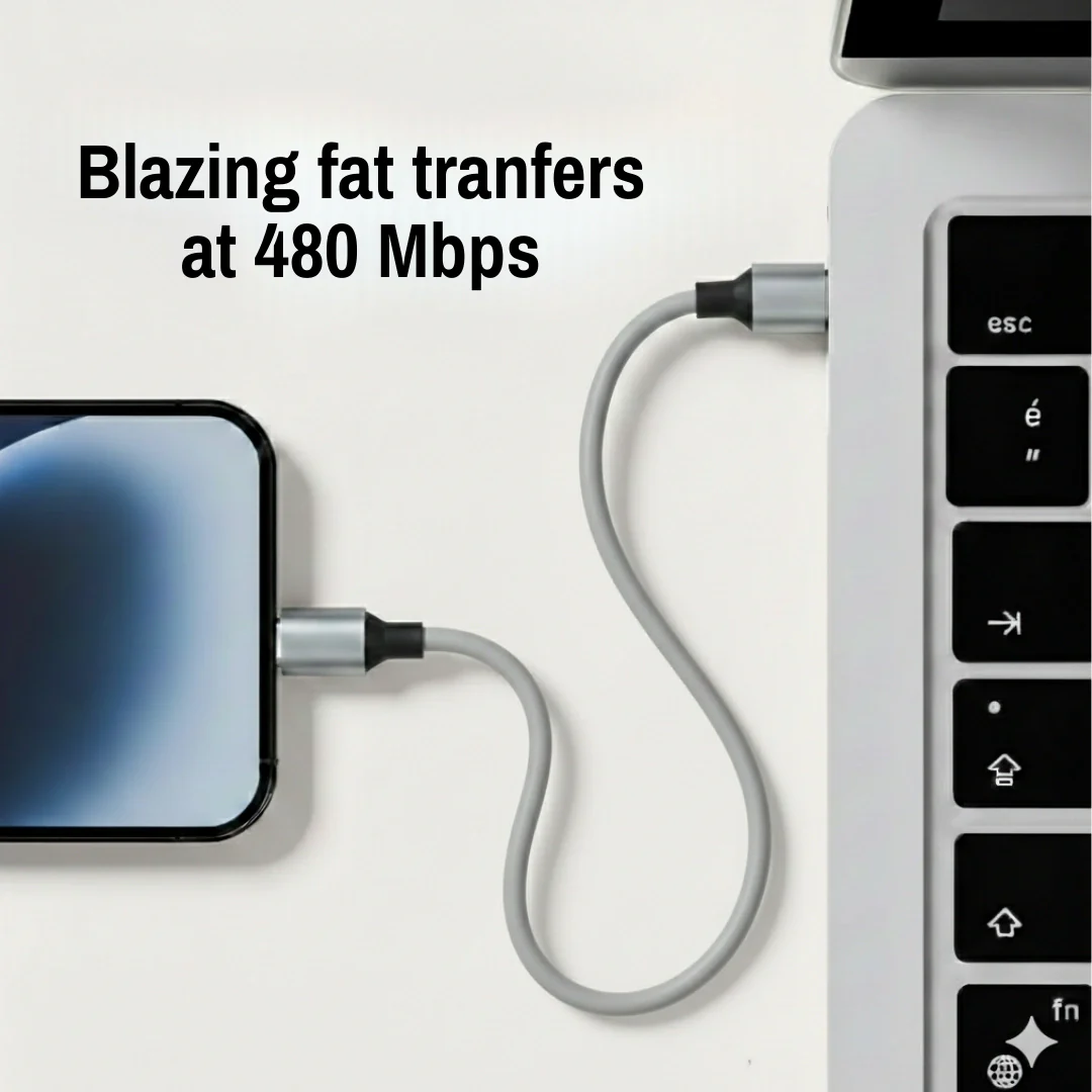 TecSox Zap 4-IN-1 Cable | 1 Meter Fast Charging Cable | 60W - Image 7