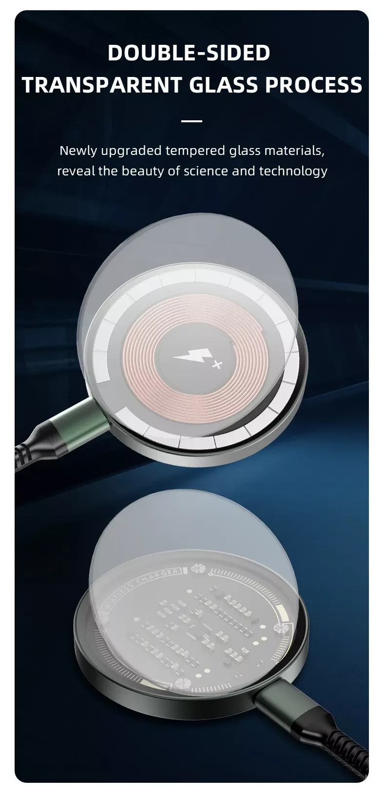 Transparent Magnetic Wireless Charger for iPhone - Image 9