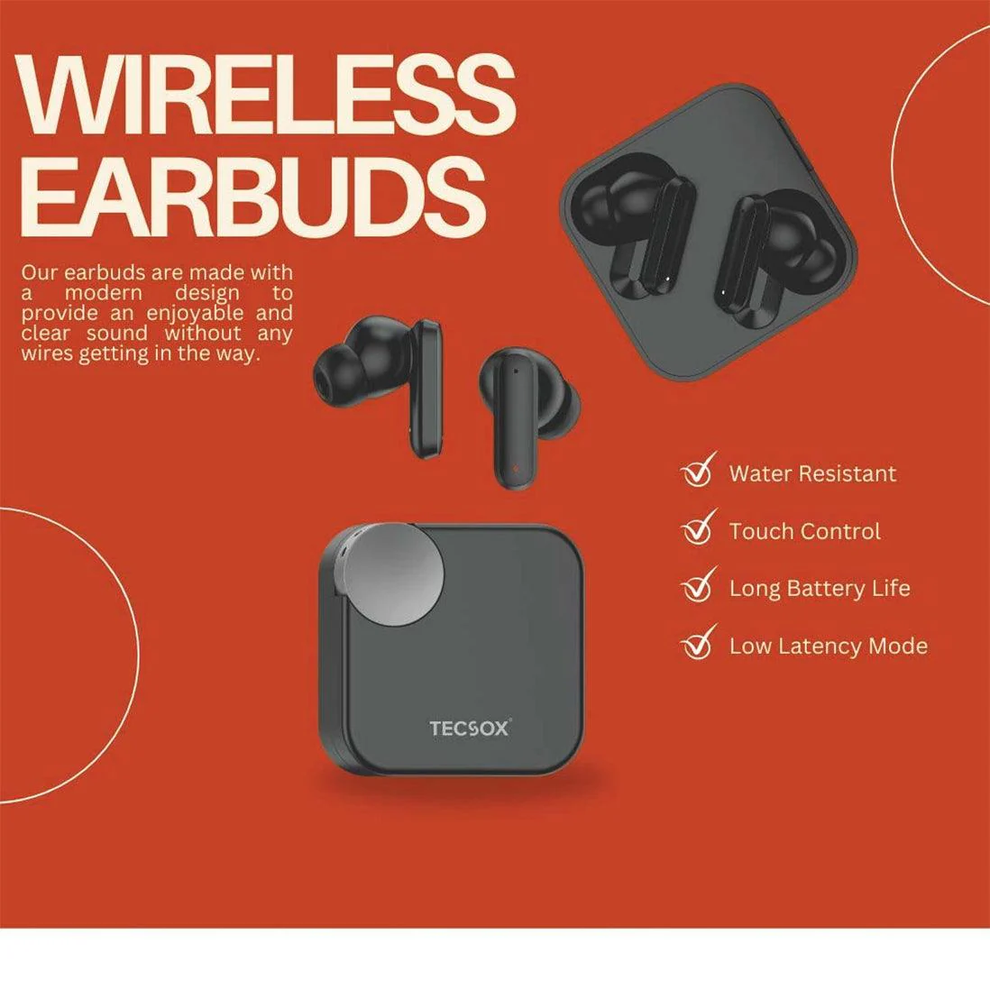 Buy TecSox Pro 6 Wireless Earbud With Comfortable Fit - Image 6