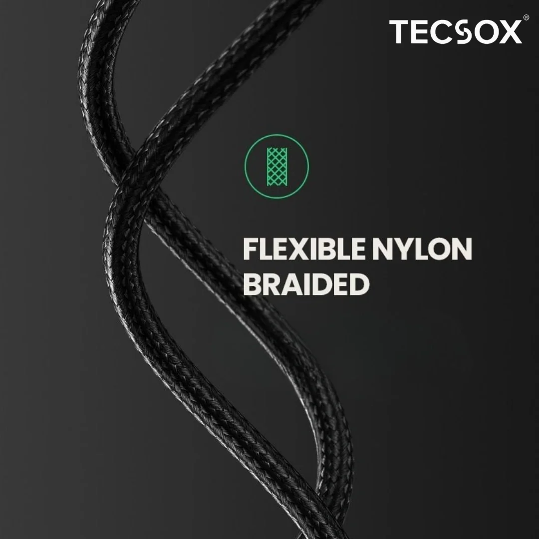 TecSox Zap Type-C to C | 1.5 Meter Fast Charging Cable | 60W - Image 7